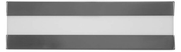Plafoniera Quadrata in Acciaio Inossidabile 2 basi E27 28x28cm IP54