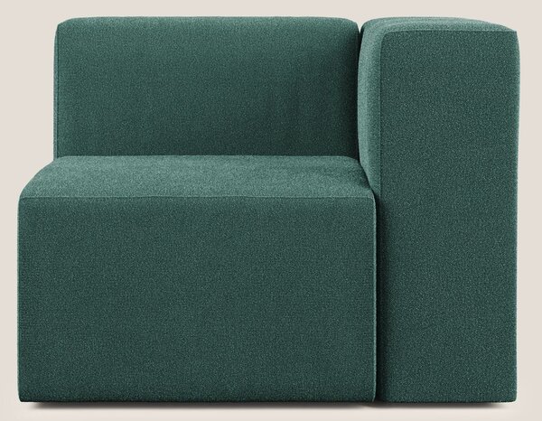 Nettuno modulo angolo/laterale in morbido tessuto bouclè T07 verde