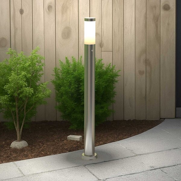 Paletto da giardino con Sensore Movimento 1m in Acciaio Inox E27