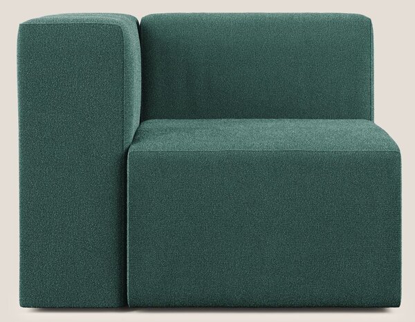 Nettuno modulo angolo/laterale in morbido tessuto bouclè T07 verde