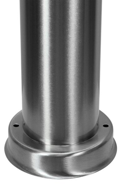 Paletto da giardino con Doppia Presa Corrente 80cm Acciaio Inox E27