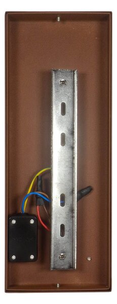Applique Flute con Sensore Movimento E27 Mattone (Ruggine - Corten)