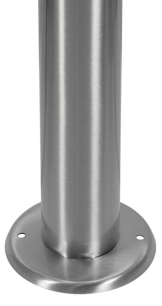 Paletto da giardino Solare con Sensore Movimento 80cm in Acciaio Colore Bianco Naturale 4.000K