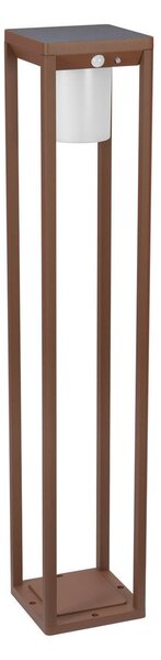 Paletto Lanterna Solare 80cm Corten con Sensore + Picchetto Colore Bianco Naturale 4.000K