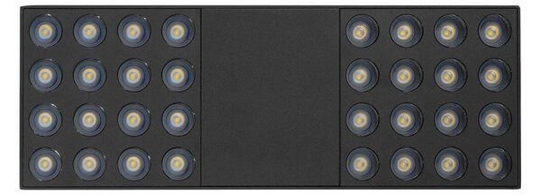 Faro LED 42W per binario Trifase nero con driver Philips Rotabile Colore Bianco Naturale 4.000K