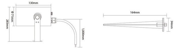 Faretto da Giardino 12W RGB+CCT IP66 con Picchetto Dimmerabile Colore RGB+CCT