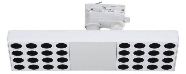 Faro LED 42W per binario Trifase nero con driver Philips Rotabile Colore Bianco Naturale 4.000K
