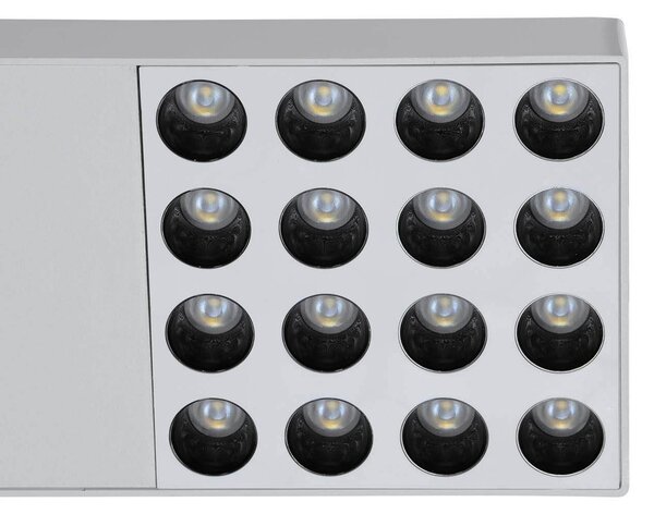 Faro LED 42W per binario Trifase nero con driver Philips Rotabile Colore Bianco Naturale 4.000K
