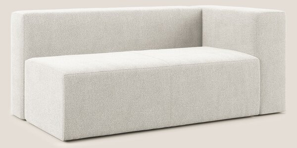 Nettuno modulo angolo/laterale maxi in morbido tessuto bouclè T07 bian