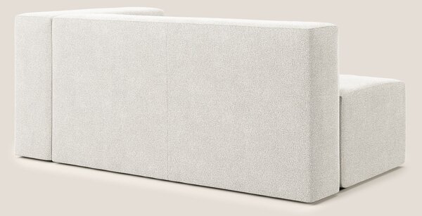 Nettuno modulo angolo/laterale maxi in morbido tessuto bouclè T07 bian