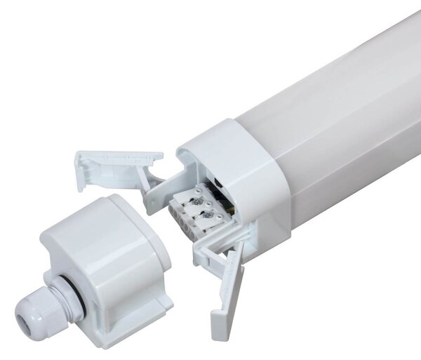 Plafoniera LED Stagna 120cm 36W 120lm/w IK08 IP66 CCT Colore Bianco Variabile CCT
