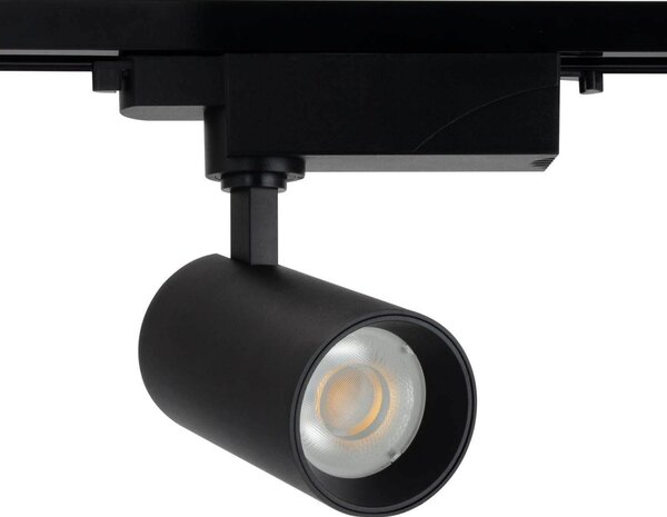 Faro LED 30W Monofase Nero 60° CRI92 no-Flickering - BRIDGELUX LED Colore Bianco Naturale 4.000K
