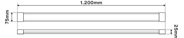 Plafoniera LED Slim Lineare 120cm 40W 4400lm