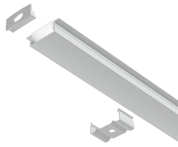 Profilo Incasso per Doppia Striscia LED 1m e 2m - BIANCO Variante Lunghezza Profilo 2 metro