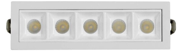 Faro LED da Incasso 12W Foro 140x35mm Bianco Colore Bianco Naturale 4.000K