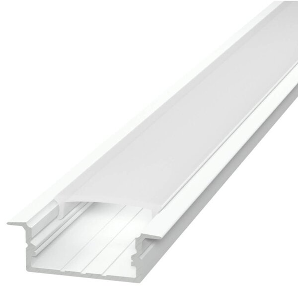 Profilo Incasso per Doppia Striscia LED 1m e 2m - BIANCO Variante Lunghezza Profilo 2 metro