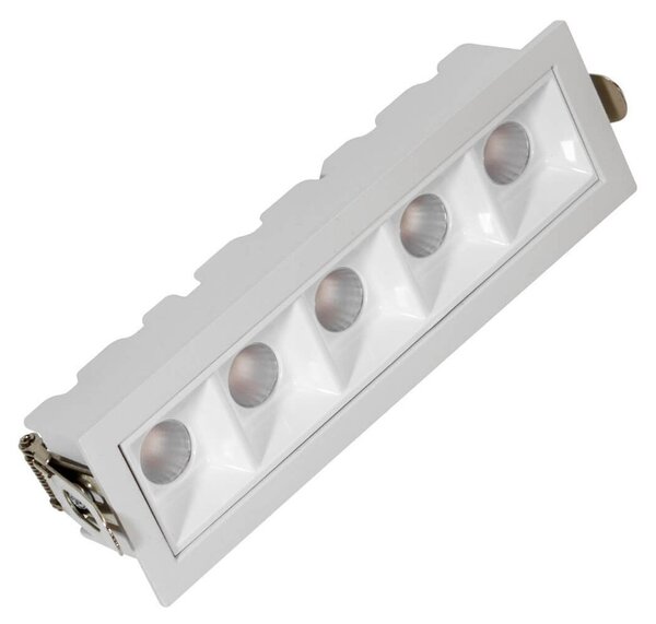 Faro LED da Incasso 12W Foro 140x35mm Bianco Colore Bianco Naturale 4.000K