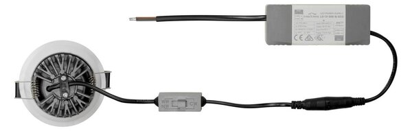 Faro da Incasso 12W Foro Ø75mm Bianco IP40 CCT BRIDGELUX LED 3 Parabole Colore Bianco Variabile CCT