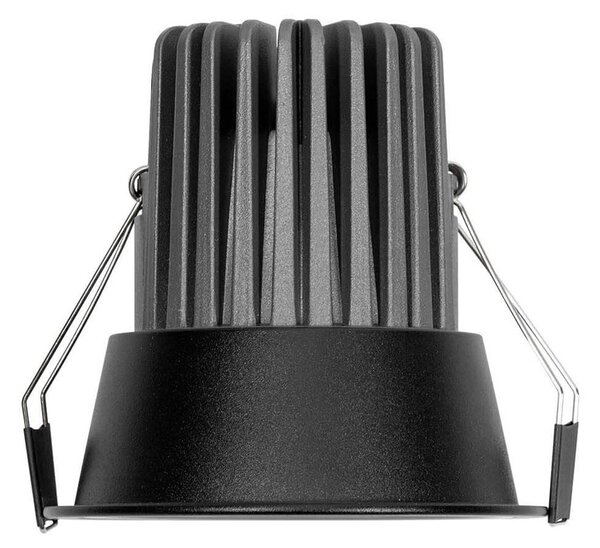 Faro da Incasso 18W Foro Ø90mm Nero IP40 CCT BRIDGELUX LED 3 Parabole Colore Bianco Variabile CCT
