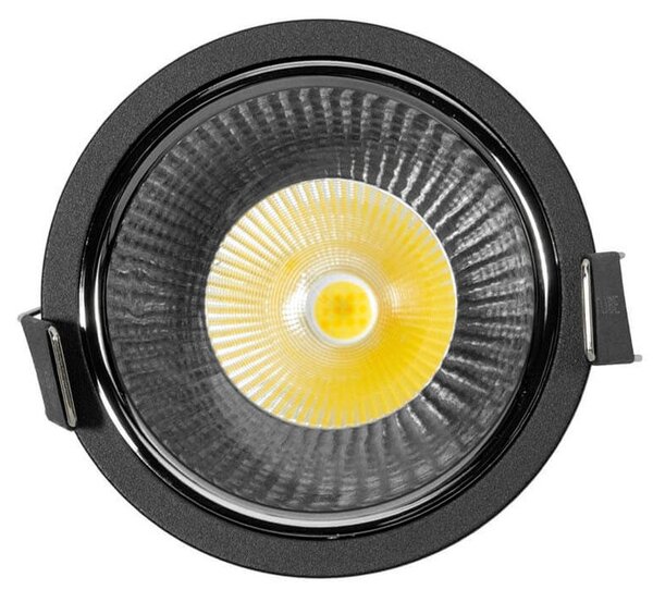Faro da Incasso 12W Foro Ø75mm Nero IP40 CCT BRIDGELUX LED 3 Parabole Colore Bianco Variabile CCT