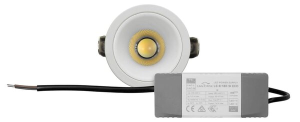 Faro LED Incasso 8W Foro Ø55mm IP65 CCT BRIDGELUX LED Bianco Variabile Colore Bianco Variabile CCT