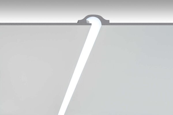 Cornice da Incasso Pitturabile a luce Indiretta per Striscia LED - 115m Variante Lunghezza 115 Metri