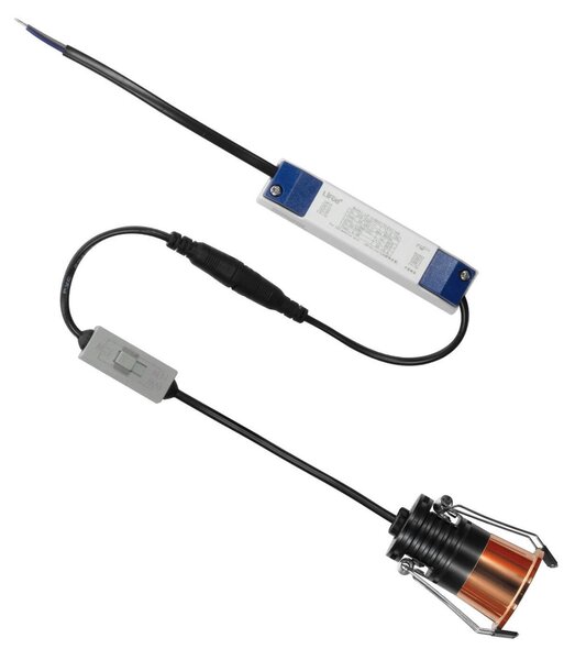 Faretto LED Incasso 5W Foro Ø35mm 3CCT - CRI92 Oro Rosa UGR11 Colore Bianco Variabile CCT