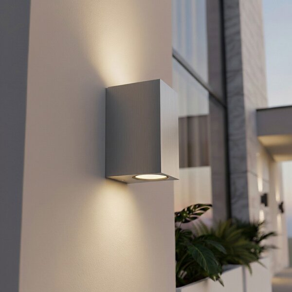 Applique Rettangolare Bidirezionale IP65 - GU10 Inox