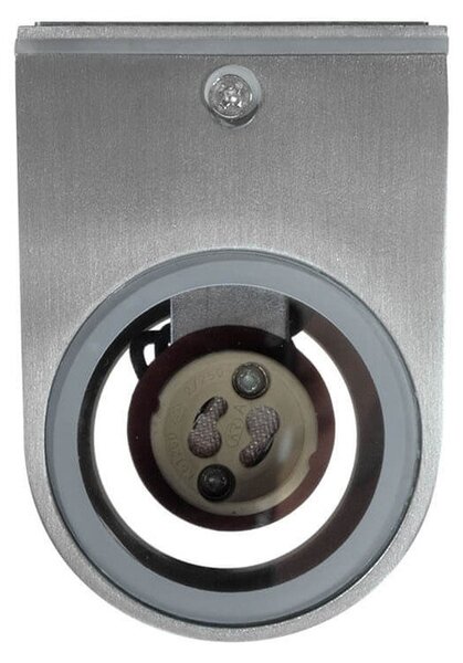 Applique da Esterno Bidirezione IP65 GU10 Stondata - Inox