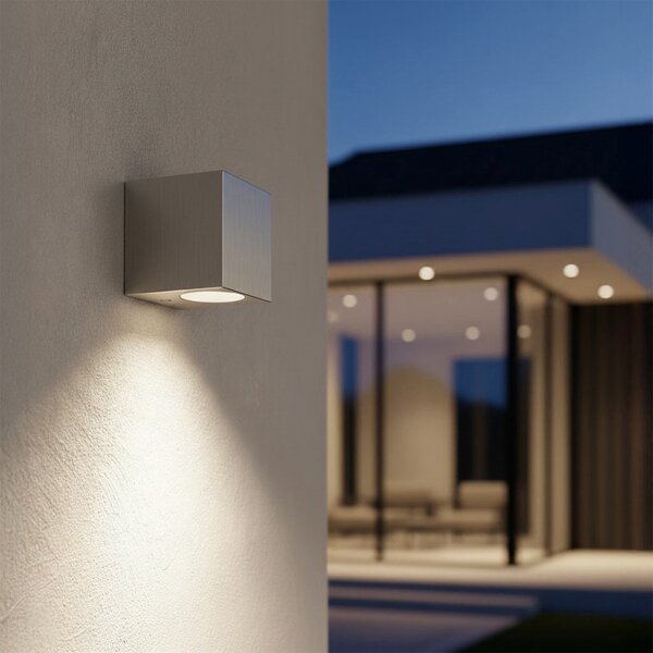 Applique Quadrata Monodirezionale IP65 - GU10 Inox