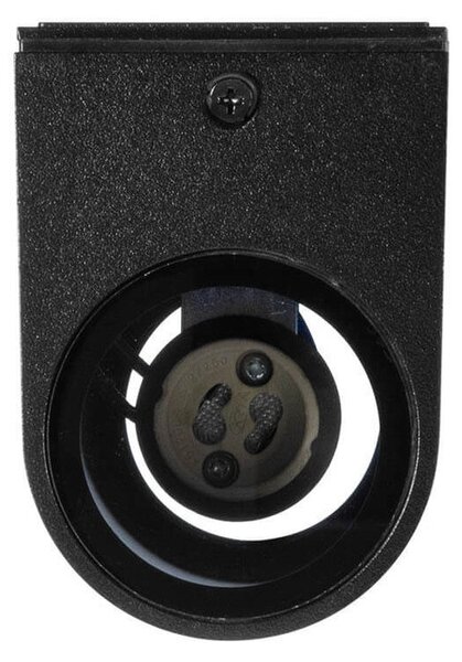 Applique da Esterno Bidirezione IP65 GU10 Stondata - Nera