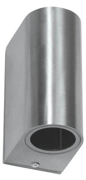Applique da Esterno Bidirezione IP65 GU10 Stondata - Inox