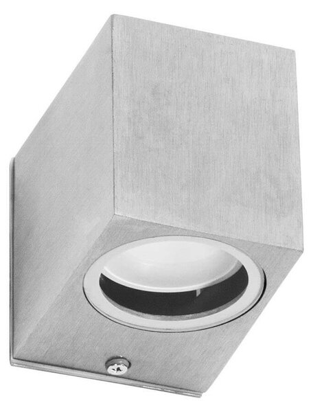 Applique Quadrata Monodirezionale IP65 - GU10 Inox