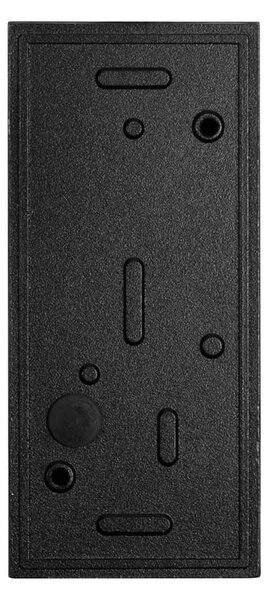 Applique da Esterno Bidirezione IP65 GU10 Stondata - Nera