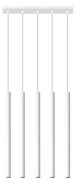 Lampadario in Acciaio a sospensione 5xG9 PASTELO 5 Bianco