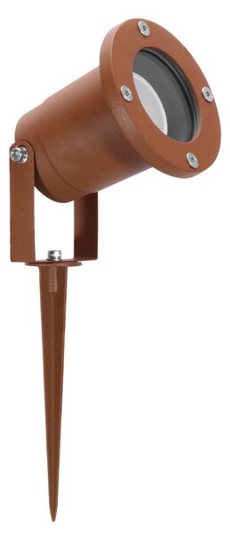 Faretto da Giardino con Picchetto GU10 - CORTEN Colore Corten