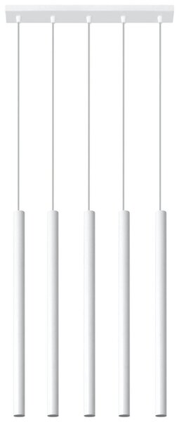 Lampadario in Acciaio a sospensione 5xG9 PASTELO 5 Bianco