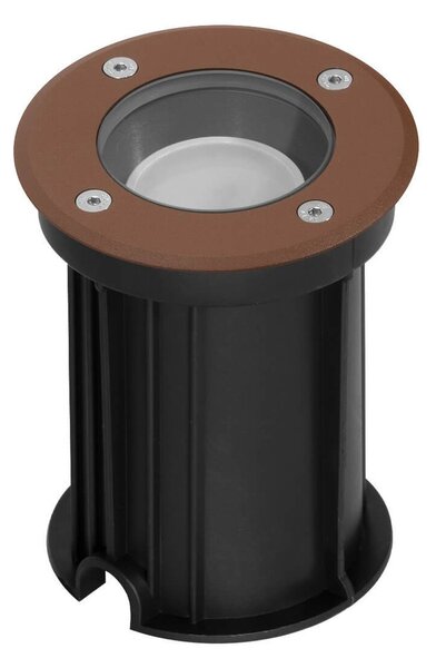 Faretto Carrabile GU10 IP67 - CORTEN con Doppio Pressacavo