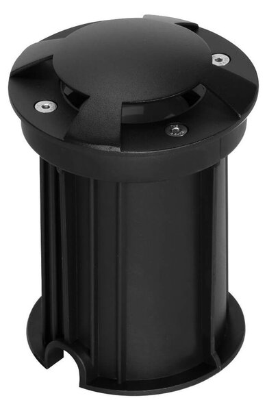 Faretto Carrabile 4 Direzioni GU10 IP67 - NERO con doppio pressacavo