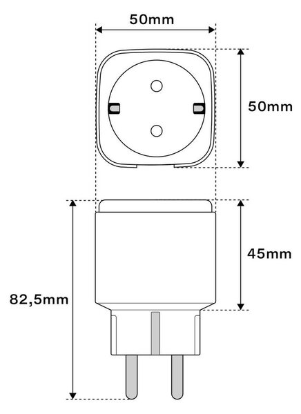 Presa SMART con Contatore 16A Bosch WiFi App/Alexa/Google