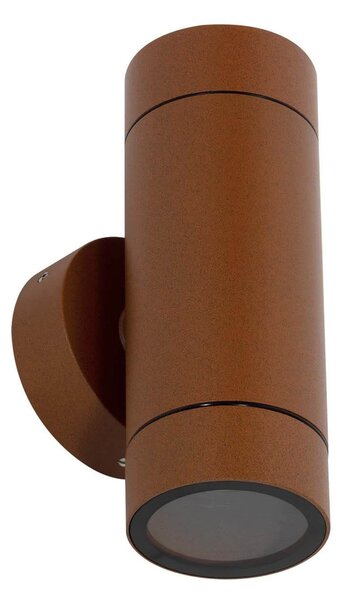 Applique Cilindrica Bidirezionale IP65 GU10 Corten Colore Corten