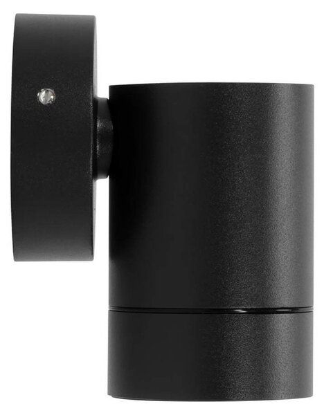 Applique Cilindrica Monodirezionale IP65 GU10 Nero Colore Nero