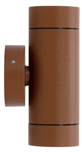 Applique Cilindrica Bidirezionale IP65 GU10 Corten Colore Corten