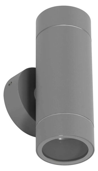 Applique Cilindrica Bidirezionale IP65 GU10 Grigio Colore Grigio