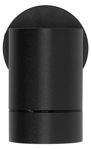 Applique Cilindrica Monodirezionale IP65 GU10 Nero Colore Nero