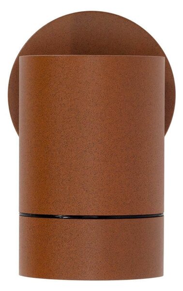 Applique Cilindrica Monodirezionale IP65 GU10 Corten Colore Corten