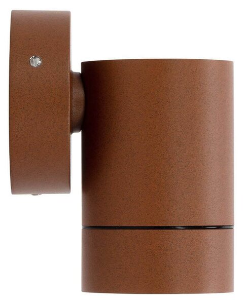 Applique Cilindrica Monodirezionale IP65 GU10 Corten Colore Corten