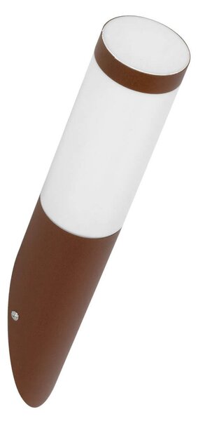 Applique Paletto in Acciaio Inox CORTEN IP54 Base E27 Colore Corten