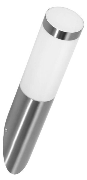 Applique Paletto in Acciaio Inox IP54 Base E27 Colore Inox