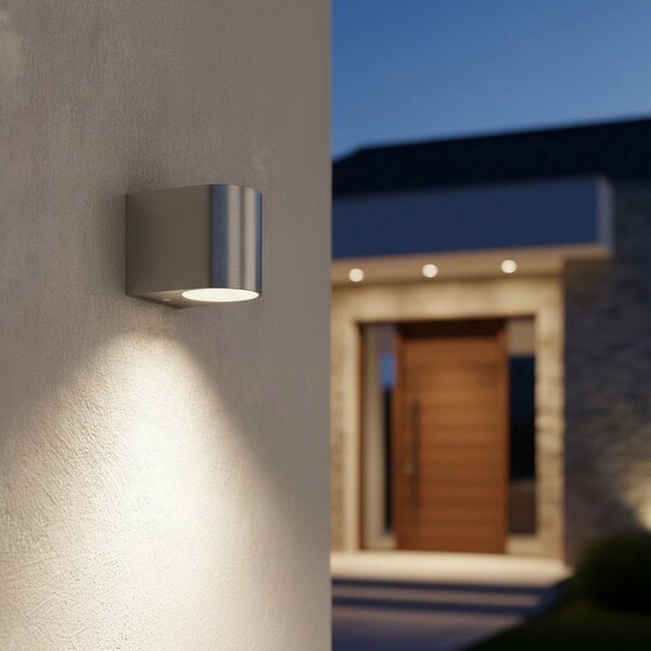 Applique da Esterno Monodirezione IP65 GU10 Stondata - Inox